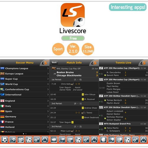 เช็คผลบอลผ่านแอพ Livescore